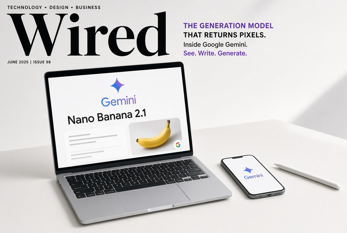 Nano Banana 2.1: o que muda quando a imagem vira um "head" de um modelo de texto